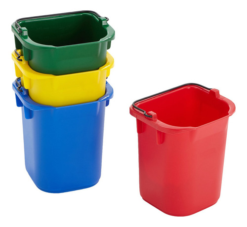 Tobo De Limpieza 4.8 L Set De 4 Colores  Rubbermaid