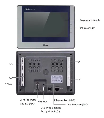 Pantalla Plc Tactil Hmi Kinco Para Siemens Delta Omron