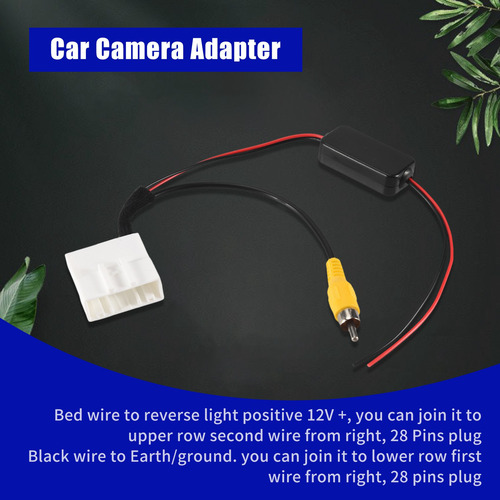 Adaptador De Cámara De Coche De 24 Pines, Cable, Cámara De M