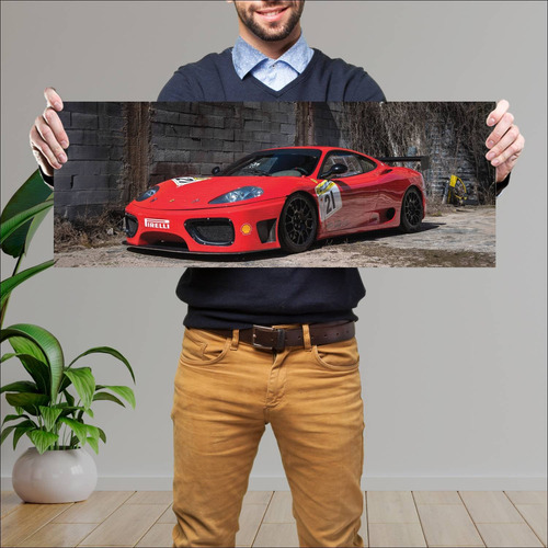 Cuadro 30x80cm Auto 2000 Ferrari 360 N Gt Auto 319