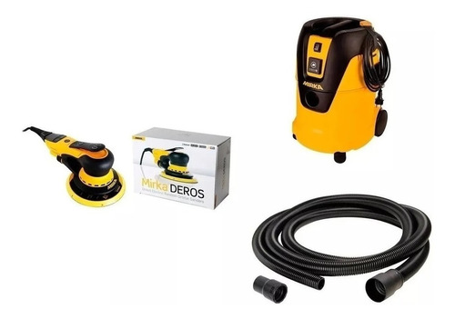 Aspirador De Pó Mirka 1025l 220v Compacto - Sem Mangueira Cor Amarelo e preto Frequência 60 Hz