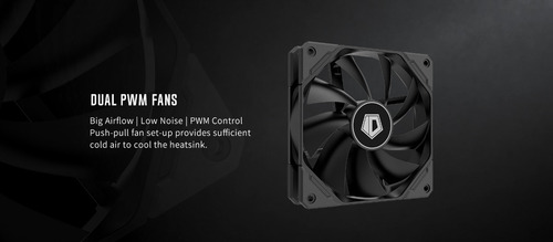 Imagen 9 de 10 de Cooler Cpu Id-cooling Se-207-xt Negro Dos Coolers 280w Tdp!