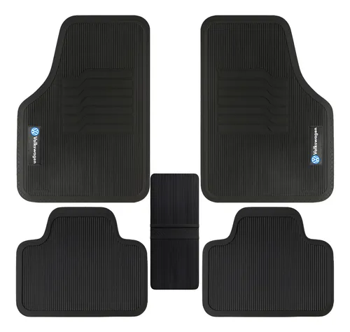 Kit Jogo Tapete Automotivo Borracha Volkswagen + Lixeira