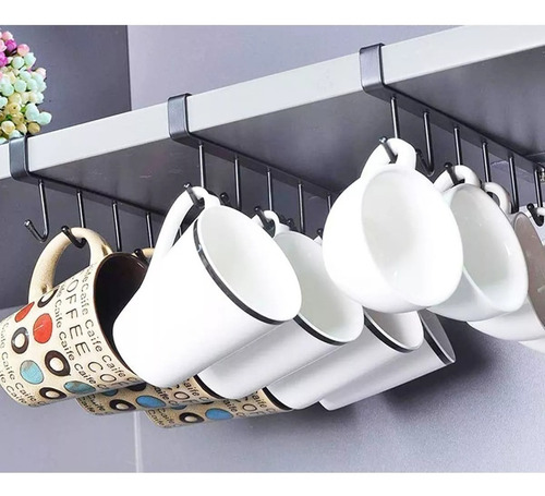 Imagen 3 de 10 de Organizador Colgador De Paños Tazas Utensilios Ollas Cocina