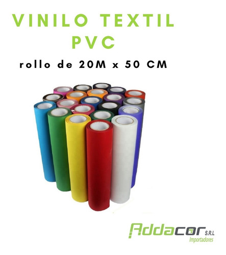 Vinilo Textil Termotransferible Flex Pvc X Rollo X Mayor