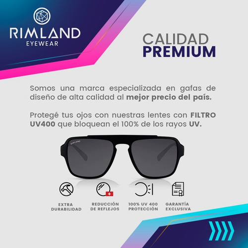 Imagen 4 de 7 de Gafas De Sol Lentes De Sol Rimland Harrison