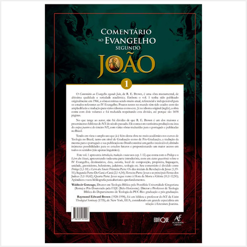 Comentário Ao Evangelho Segundo João, De Raymond Brown. Editorial Paullus Em Português