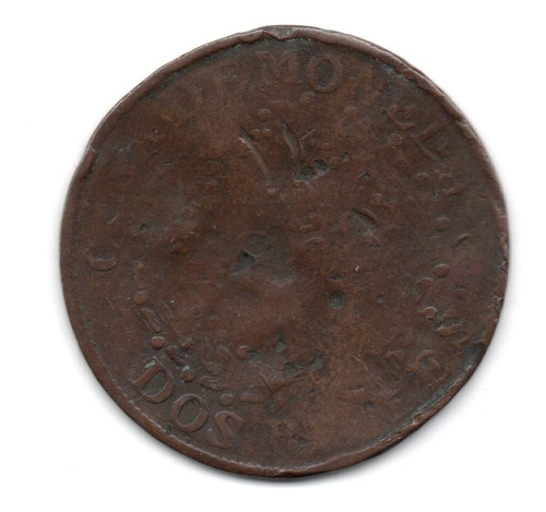 Argentina Buenos Aires Moneda 2 Reales Año 1853 A3-r6
