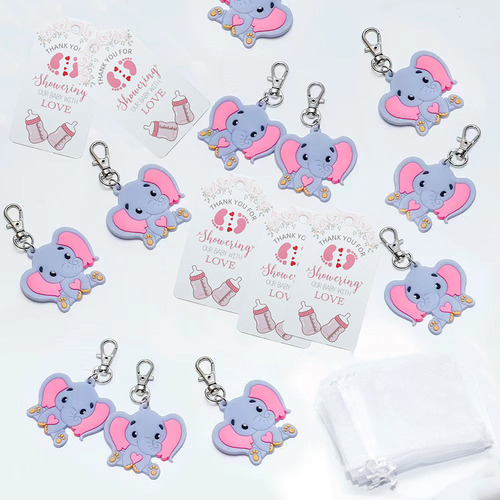 Juego De 30 Llaveros Con Forma De Elefante Para Decoración D
