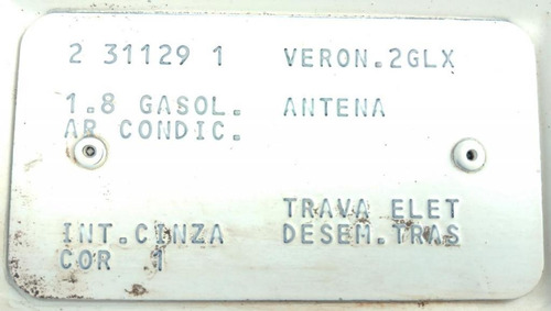 Verona Glx 1.8 Modelo Antigo