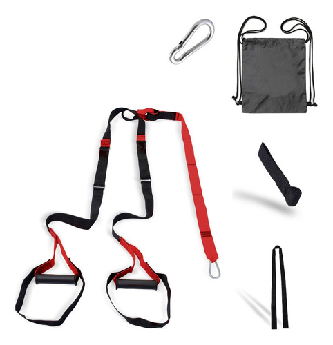 Fita De Treinamento Suspenso-funcional-pilates-kit Tipo Trx Cor Vermelho