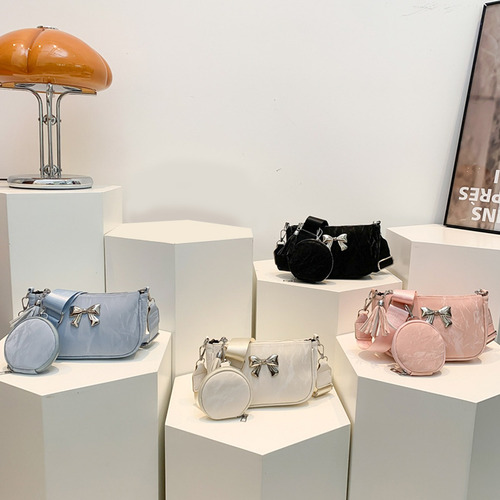 Bolsos Para Mujer Crossbody Bandolera Dama Corbata De Moño