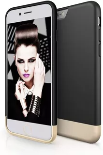 Carcasa Maxboost Slim Case Para iPhone 6 6s Negro Dorado