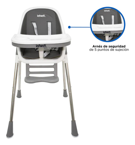 Silla Para Comer 2 En 1 Infanti Denny - Amarillo