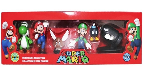 Súper Mario Set Mini Figura Set Con Gumba 6 Unidades 