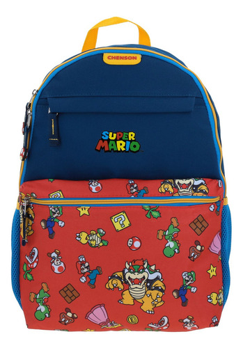 Mochila Grande Chenson Mario Bros Clasico Palac