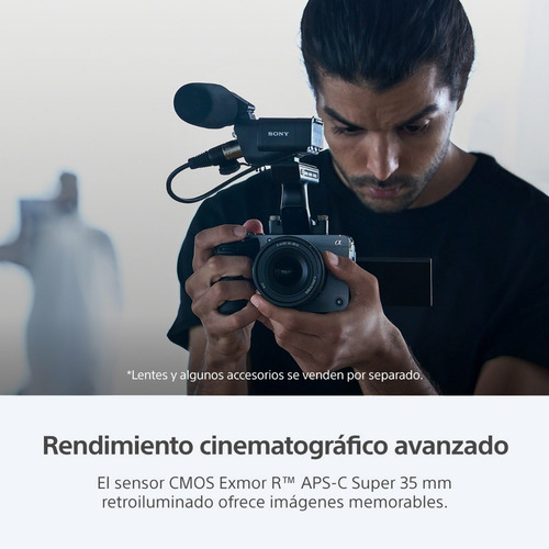 Cámara Digital Sony Mirrorless Ff Ilme-fx30 + Grip De Mano Color Negro