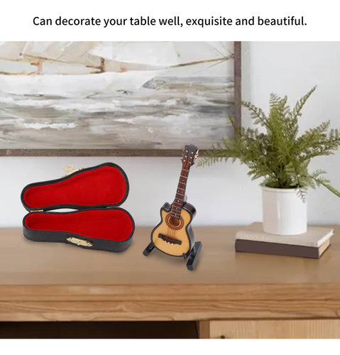 Guitarra Eléctrica En Miniatura De Tilo Y Metal Modelo Mini