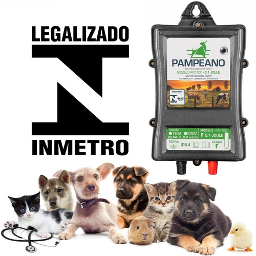 Imagem 2 de 7 de Aparelho De Choque Elétrico Cachorro Gato Galinha Gado Leite
