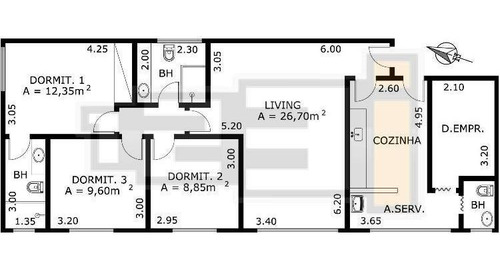 Imagem 4 de 27 de Apartamento Em Paraíso, São Paulo/sp De 105m² 3 Quartos À Venda Por R$ 995.000,00 - Ap791003-s