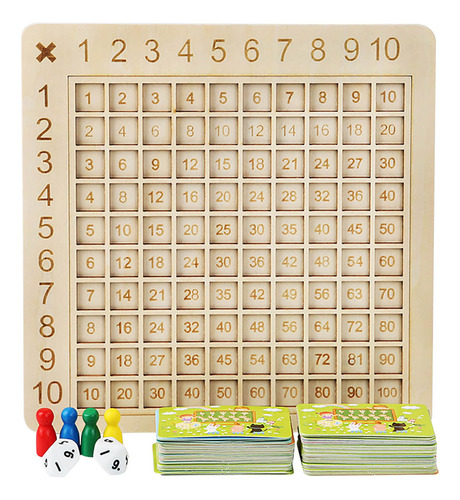 Juego De Mesa Montessori De Madera Para Sumar Y Multiplicar