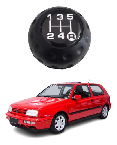 Manopla Do Câmbio Resinado Do Golf Gol Gts Bola 1987 A 1994