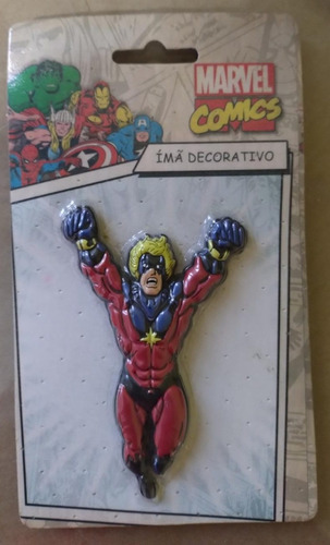 Imã Decorativo Capitão Marvel - Marvel Comics - Bonellihq 