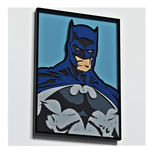 Cuadro Decorativo Batman Dc Comic Madera