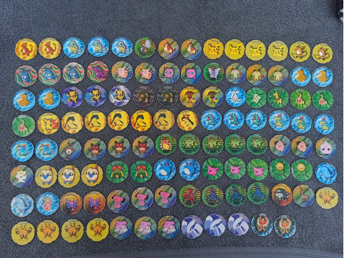 Colección De 111 Salta Tazos Pokemon, Frito Lay, Años 90