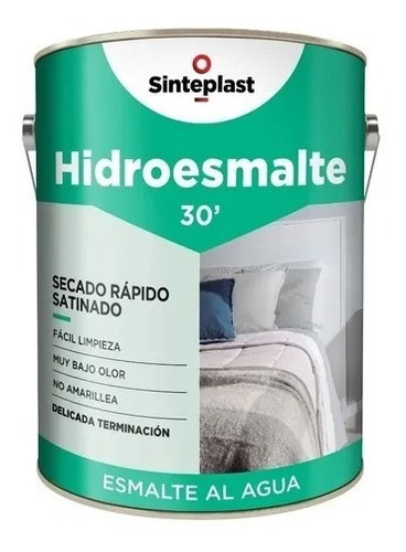 Recuplast Hidroesmalte Negro Satinado X 4lt Sinteplast