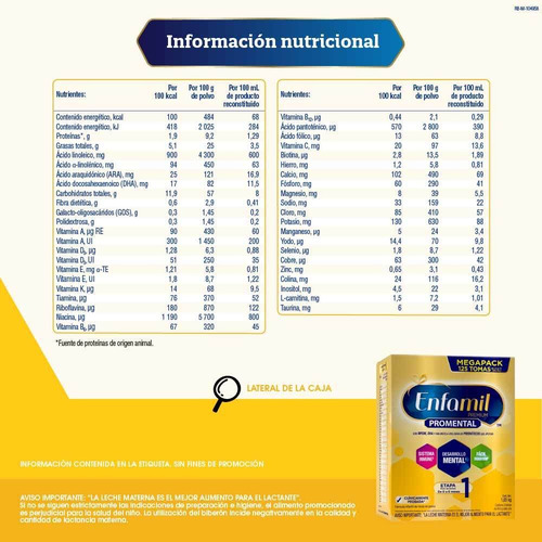Fórmula Infantil Enfamil Premium 1 Mfgm - Caja 1650 G