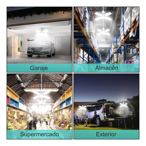 2pcs Luces Led Foco Ahorrador 36w 4 Aspas E27 Para Casa,focos Ahorradores,foco,focos Led,foco Ahorrador