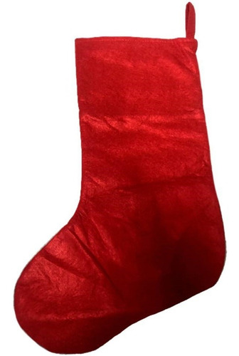 Bota Natalina Cinza E Vermelho Meia - Christmas Traditions