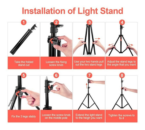 Imagen 7 de 7 de Aro De Luz Led 30cm + Trípode 2.10 M + Disparador Bluetooth