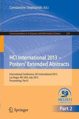 Libro Hci International 2013 - Posters' Extended Abstract...