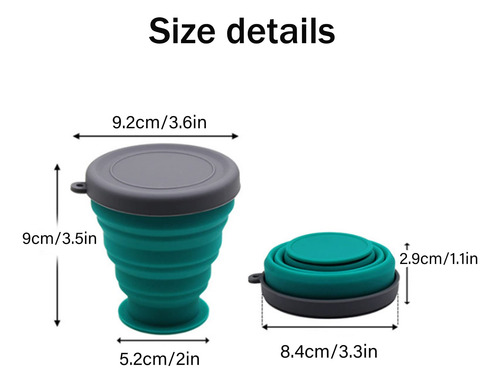 Taza De Silicona Plegable 6 Piezas De Silicona Plegable Co