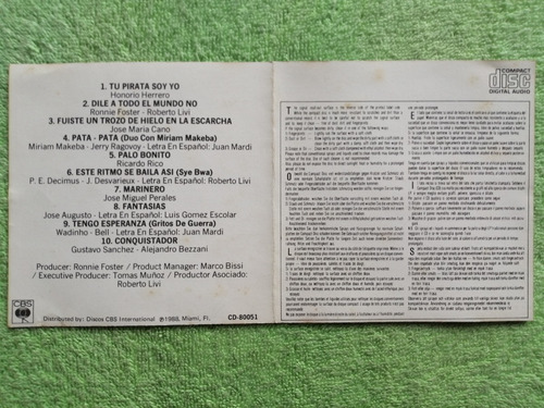 Eam Cd Chayanne Tu Pirata Soy Yo 1988 Cuarto Album D Estudio