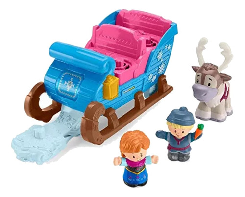 Fisher-price. Disney Frozen, Trineo Con Figuras