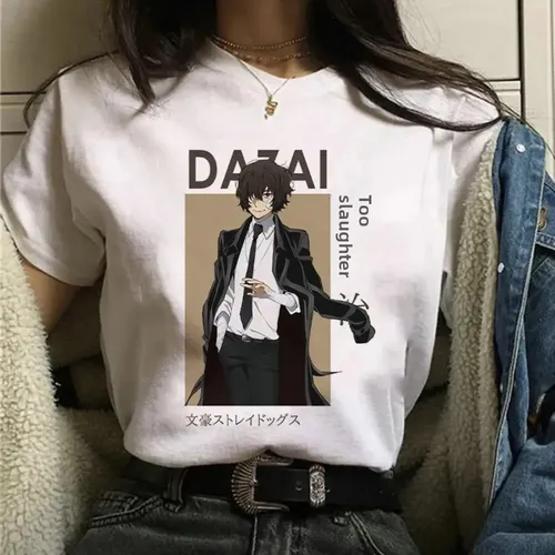 Camiseta De Manga Corta Con Estampado De Dibujos Animados Pa