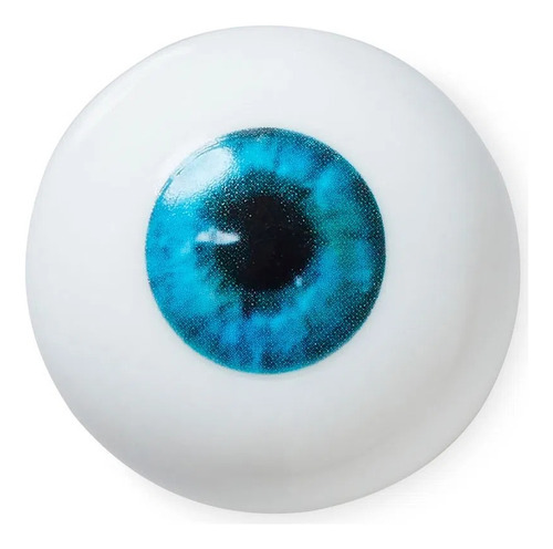 Jibbitz Crocs Eye Ball Blanco Azul