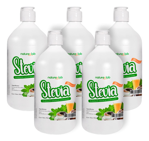 Stevia Liquida Orgánica 5 Uds. - mL a $42