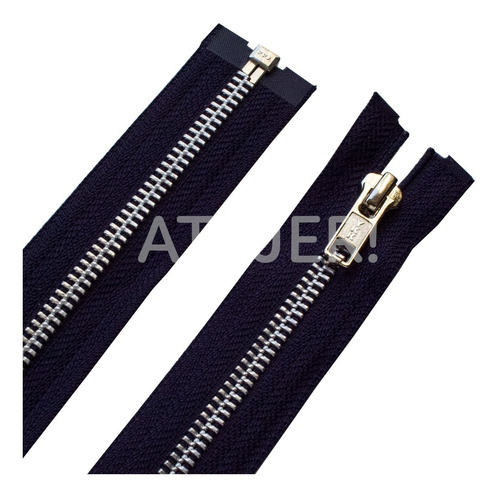 Imagen 3 de 4 de Cierres Ykk Aluminio Desmontable Automático 5mm De 45cm