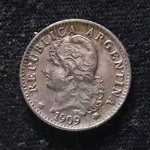 Argentina 5 Centavos 1909 Muy Bueno Cj 140