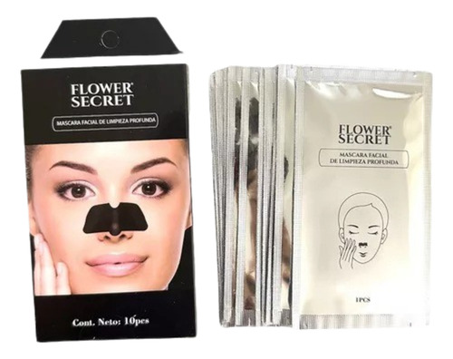 Mascarilla facial para piel normal Flower Secret Cuidado Facial Mascara de limpieza profunda para la nariz y 5mL