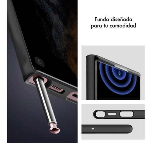 Imagen 3 de 10 de Funda Híbrida De Dos Capas - Compatible Samsung S22 Ultra