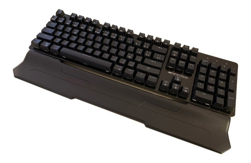 Teclado gamer Newvision NW-800 QWERTY español color negro con luz RGB