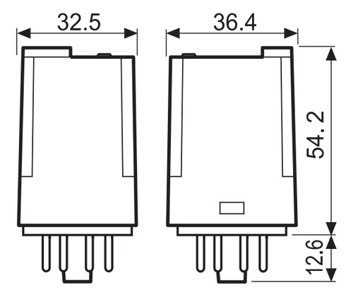 2pzas Relevador 8pin 2p2t 10a Finder 6012 Bobina A Elegir