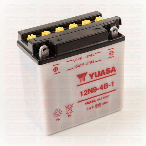Yuasa 12n9-4b-1 Batería De Moto 12v 9ah Larga Duración