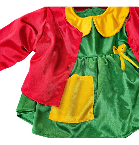 Disfraz Chilindrina Chapulín Colorado Chavo Del 8 Bebé Full Rojo/verde 2 Años