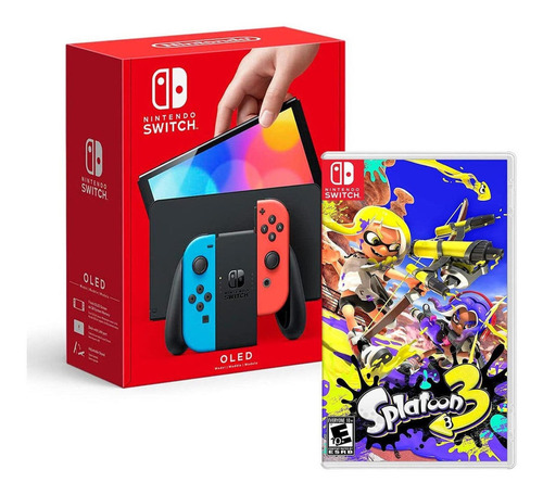 Consola Nintendo Switch Oled Neon + Splatoon 3